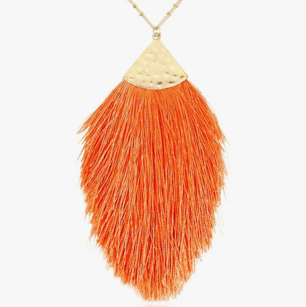 Bohemian Thread Tassel Statement Necklace